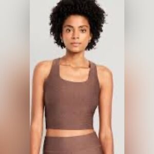 Reddish brown Old Navy Cloud+ light support longline Bra size XL nwt